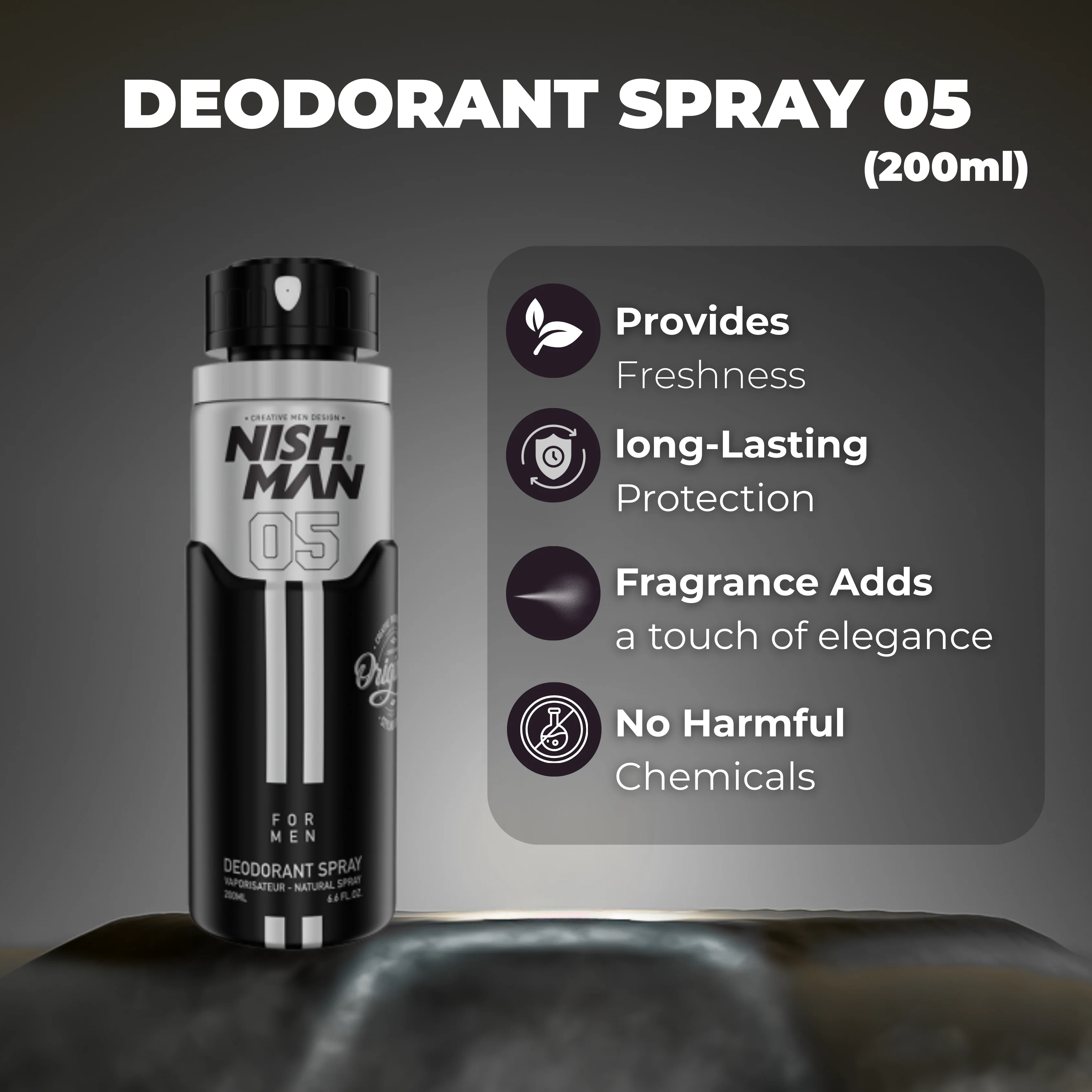 Nishman Deodorant – ZIELINSKI AND ROZEN NEROLI GRAPEFRUIT CEDARWOOD 05 (200 ml) - Image 3