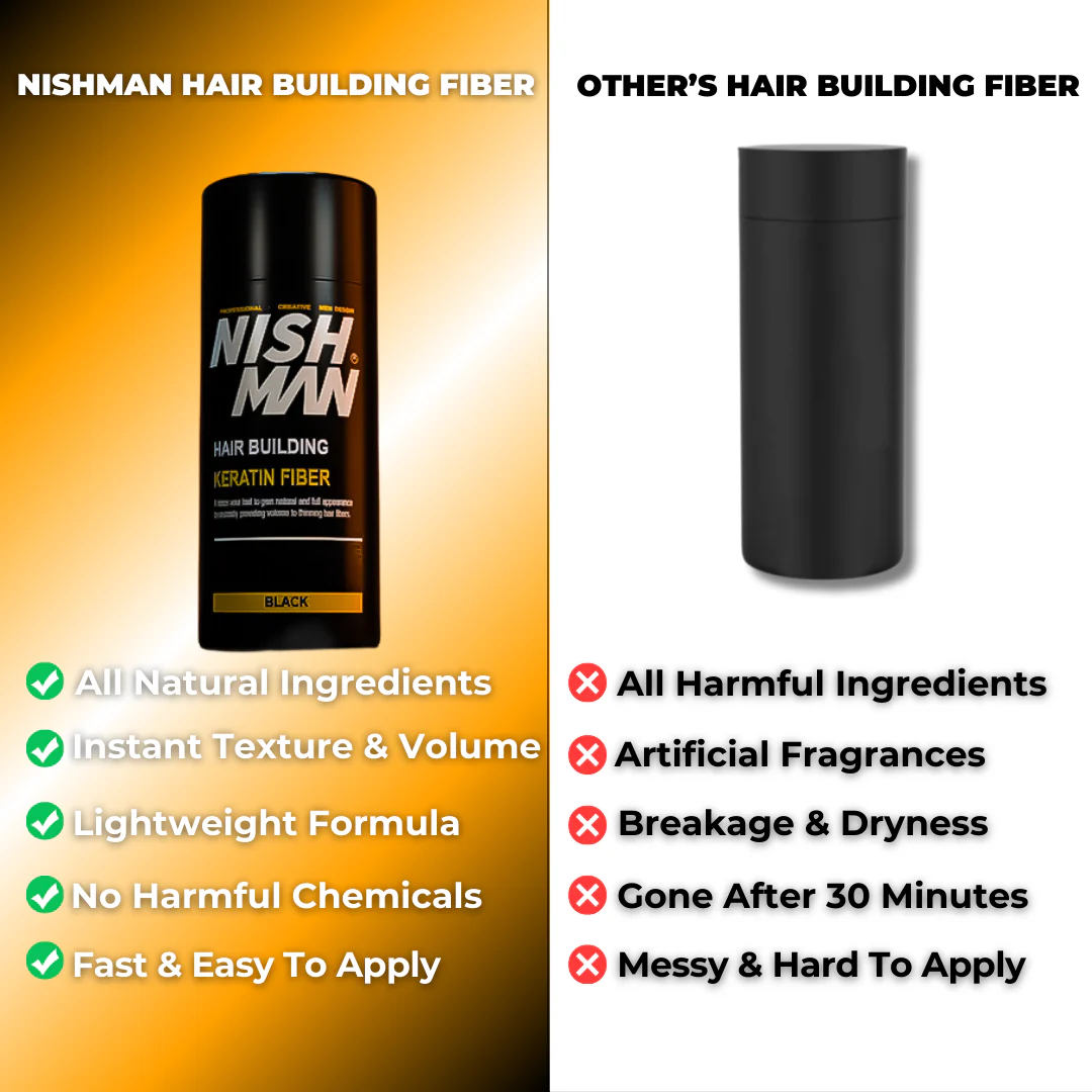 Nishman Hair Building Keratin Fiber Black - Image 4