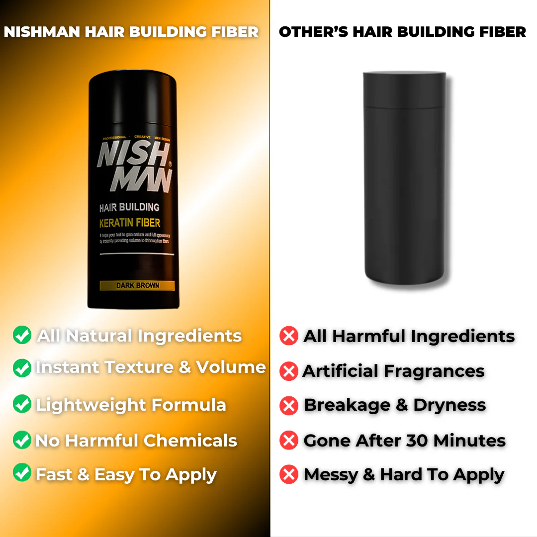 Nishman Hair Building Keratin Fiber Dark Brown - Image 4