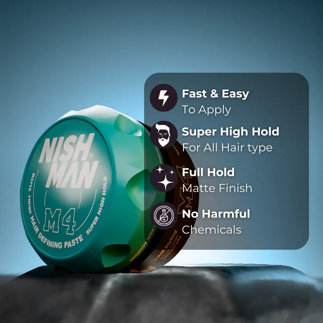 Nishman Matte Clay M4 | Super Matte Finish with High Hold Zero Shine - Image 3