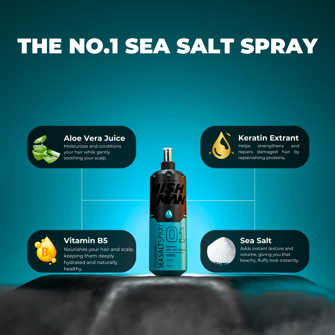 Nishman Sea Salt Spray 200ml - Image 3