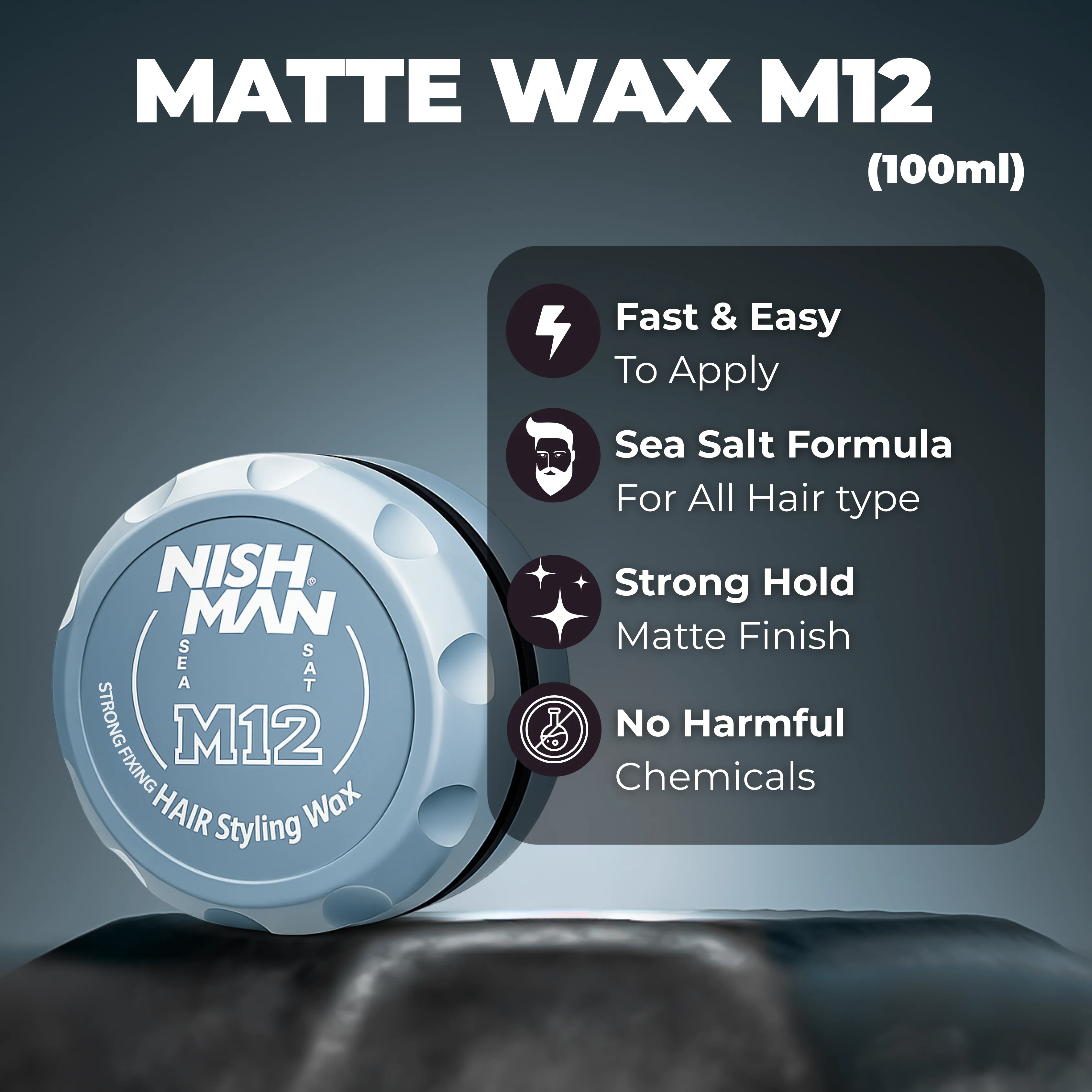 Nishman Strong Fixing Matte Wax M12 - Image 3